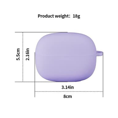 Til Xiaomi Redmi Buds 6 Pro Silikondeksel – Beskyttelsesetui med karabinkrok