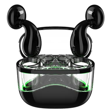 Trådløse Bluetooth-øretelefoner In-Ear Ultra-Long Standby Call Sportshodetelefoner - Svart
