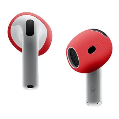 For AirPods 4 ørepropper Sklisikkert silikonetui Ørepropper Ørepropper - Rød