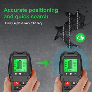 5 i 1 LCD-veggstifter Edge Center Trekraft Metal AC Live Wire Detector