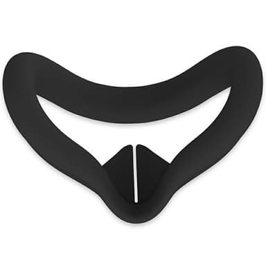 For Meta Quest 3S VR silikonveske Anti-svette ansiktspute beskyttelsesdeksel - svart