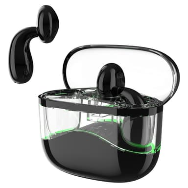 Trådløse Bluetooth-øretelefoner In-Ear Ultra-Long Standby Call Sportshodetelefoner - Svart