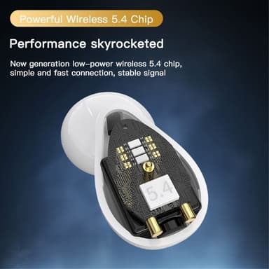 Trådløse Bluetooth-øretelefoner In-Ear Ultra-Long Standby Call Sportshodetelefoner - Svart