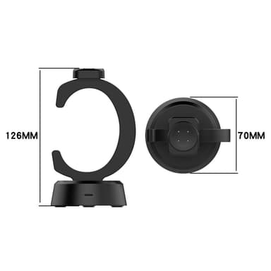For Google Pixel Watch 3 45/41mm Watch 2 Fitbit Ace LTE lader og dock 1m kabel