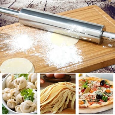 Rustfritt stål Rullestift Non-stick bakdeigstekjøkken - 38,3 cm