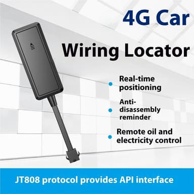 GPS Tracker for bil Motorsykkel lastebil elektriske kjøretøy 4G tyverisikring (2-leder installasjon)