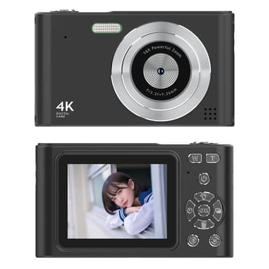 Digitalkamera 2.4 tommers IPS-skjerm HD CCD-kamera med 32 GB TF-kort+kortleser