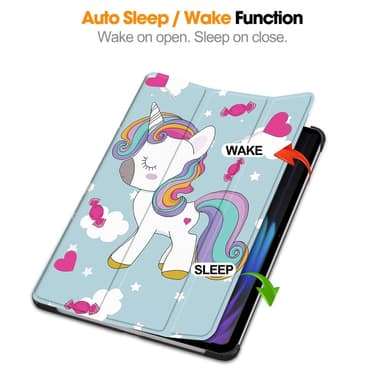 Slim Fit Dekselveske Til Xiaomi Pad 7 Auto Wake/Sleep - Enhjørning