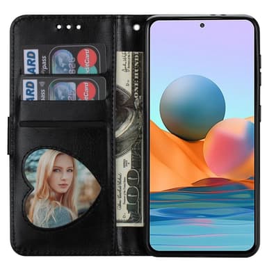 For Samsung Galaxy A56 5G Stående Glitterdeksel med Glidelåslomme - Black