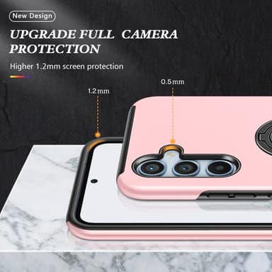 Samsung Galaxy S25 / S24 Hybrid Deksel Med Fingerring