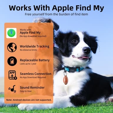 Anti-Lost Mini Global Locator Smart GPS Tracker fungerer med Find My
