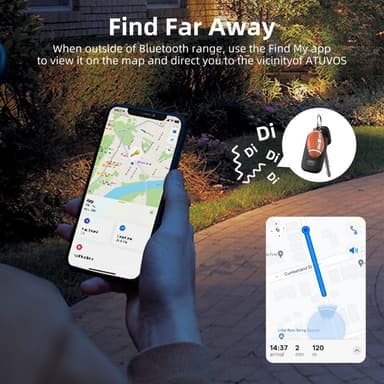 Anti-Lost Mini Global Locator Smart GPS Tracker fungerer med Find My