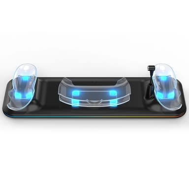 Ladestasjon for Meta Quest 3 VR-hodesett og kontrollere ladestasjon