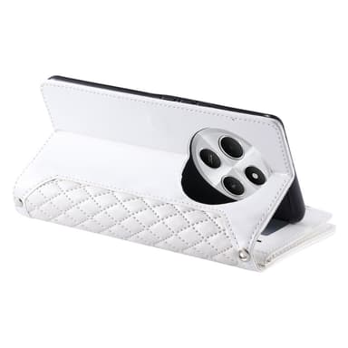 Til Xiaomi Redmi 14C Lommebok-deksel med glidelås Rhombus Stitching Line Telefonveske