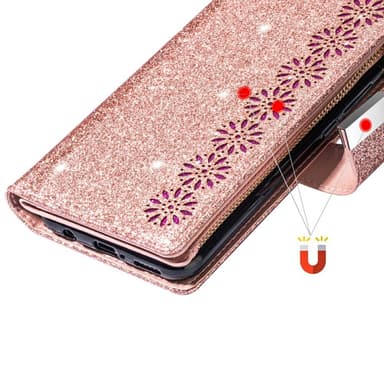For Samsung Galaxy S25+ Etui Stjernehimmel Gravert Lommebokdeksel