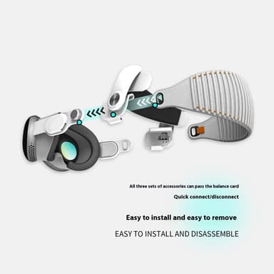WOLMTT Justerbart hodefeste for A Vision Pro VR-hodesett tilbehør 45 grader