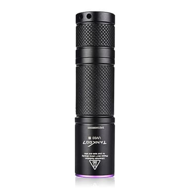 TANK007 365nm ultrafiolett lommelykt Håndholdt UV-lykt for valutaverifisering