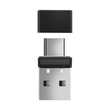 2 i 1 USB USB-C Mouse Jiggler Mouse Mover driverfri holder datamaskinen aktiv