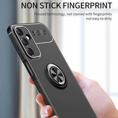 Samsung Galaxy A15 TPU Deksel Med Fingerring - Svart