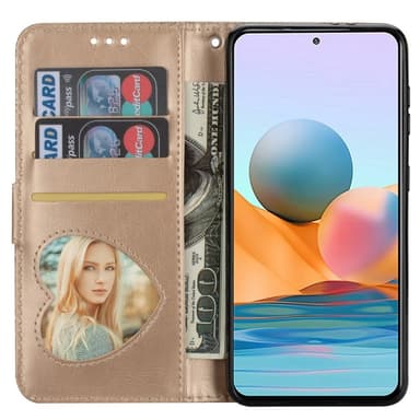 For Samsung Galaxy A56 5G Stående Glitterdeksel med Glidelåslomme - Gold