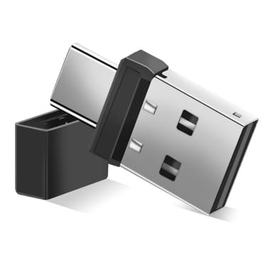 2 i 1 USB USB-C Mouse Jiggler Mouse Mover driverfri holder datamaskinen aktiv
