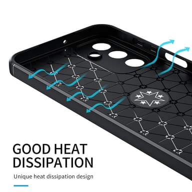 Samsung Galaxy A15 TPU Deksel Med Fingerring - Svart