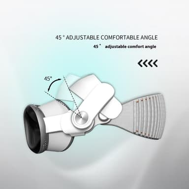 WOLMTT Justerbart hodefeste for A Vision Pro VR-hodesett tilbehør 45 grader