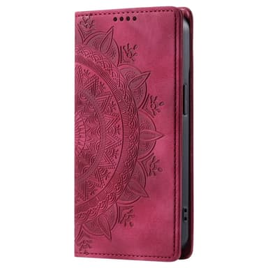 For Samsung Galaxy S25 Lommebok Deksel Shell Mandala Blomstermønster