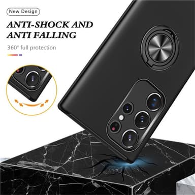 Til Samsung Galaxy S25 Ultra Hybrid Deksel Med Fingerring