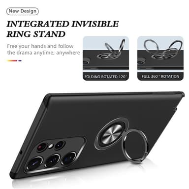 Til Samsung Galaxy S25 Ultra Hybrid Deksel Med Fingerring