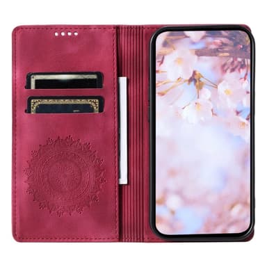 For Samsung Galaxy S25 Lommebok Deksel Shell Mandala Blomstermønster