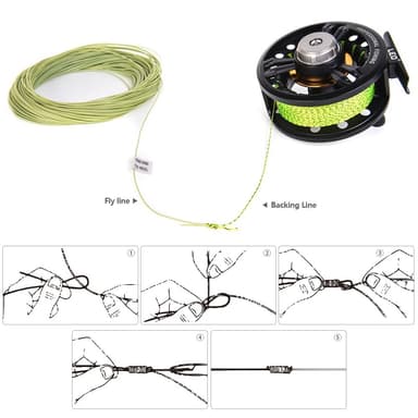 LEO 30m/100ft vekt fremover flytende fluefiskelinje nylonkjernefluelinje - WF-7F