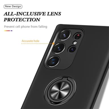 Til Samsung Galaxy S25 Ultra Hybrid Deksel Med Fingerring