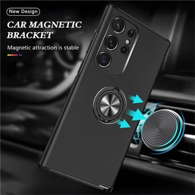 Til Samsung Galaxy S25 Ultra Hybrid Deksel Med Fingerring
