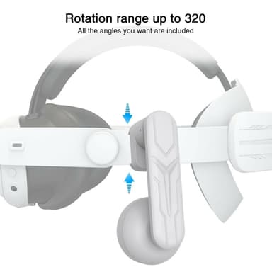Hodetelefoner for Meta Quest 2/3 VR Headset 3,5 mm hodetelefoner med forlengbar klips