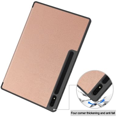 Til Samsung Galaxy Tab S10 Ultra Stativveske Støtsikker med Penneholder - Gull