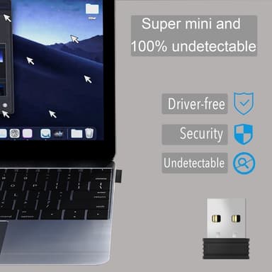 USB Mouse Jiggler Portable Mini Mouse Mover driverfri holder datamaskinen aktiv