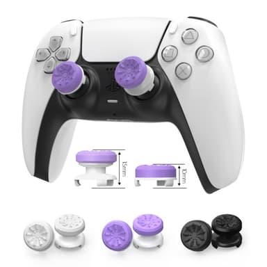 2 stk Tommelgrep Fingergrep kompatibel med Xbox 360 Series X Series S Switch Pro Joystick - Lilla