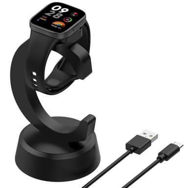 For Xiaomi Redmi Watch 3/Watch 2/Watch 2 Lite Lader og dokkingstasjon 1m kabel