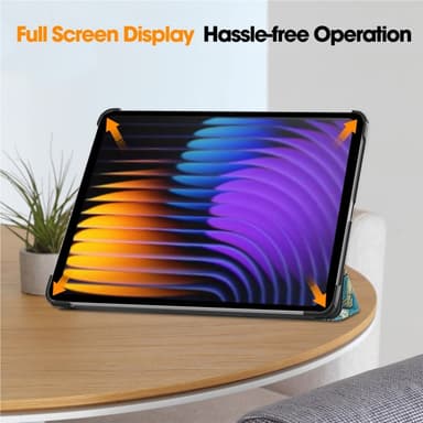 Slim Fit Dekselveske Til Xiaomi Pad 7 Auto Wake/Sleep - Apricot Blossom