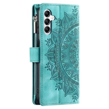 For Samsung Galaxy A56 Lommebok Deksel Shell Mandala Blomstermønster - Mynte