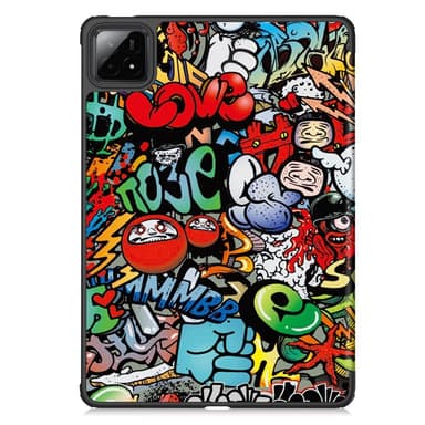 Slim Fit Dekselveske Til Xiaomi Pad 7 Auto Wake/Sleep - Graffiti