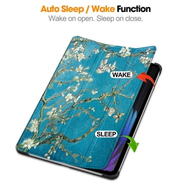 Slim Fit Dekselveske Til Xiaomi Pad 7 Auto Wake/Sleep - Apricot Blossom