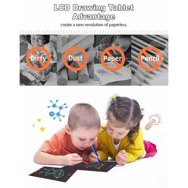 JX-12 12-tommers LCD-skriveblokk Tegneblokk Scribble Pad