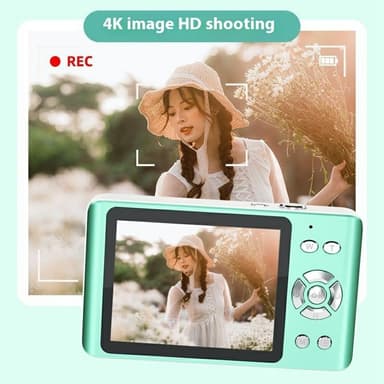 Digitalkamera 2.8-tommers IPS-skjerm HD CCD-kamera med 32 GB TF-kort+kortleser