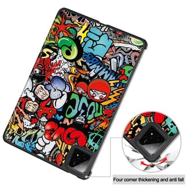 Slim Fit Dekselveske Til Xiaomi Pad 7 Auto Wake/Sleep - Graffiti