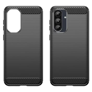 Til Samsung Galaxy A56 / A36 Karbonfiber Teksturdeksel - Svart