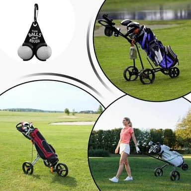 Golfballholder Funny Letters Doble golfballer Golfgave - Stil B