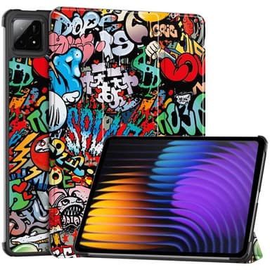 Slim Fit Dekselveske Til Xiaomi Pad 7 Auto Wake/Sleep - Graffiti