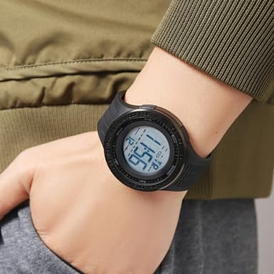 armbåndsur armbåndsur SKMEI lysende digital elektronisk - svart+hvit